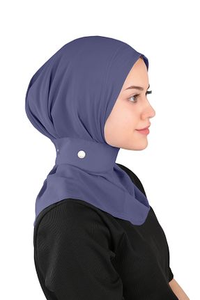 روسری سرمه ای ساده Ecardin - کد 861951102