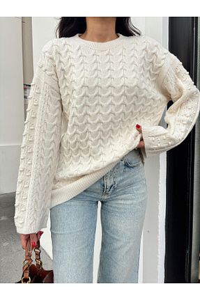 پلیور نباتی زنانه Saç Örgü Nopen Knitwear - کد 861951751