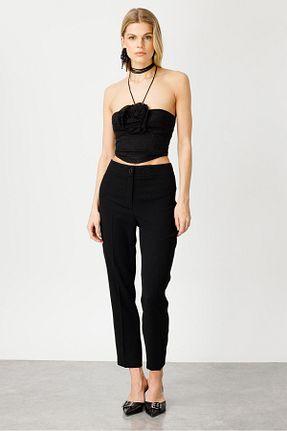 شلوار جین مشکی زنانه پاچه تنگ Moda İlgi - کد 861948142