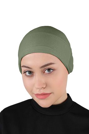 کلاه شنای حجاب خاکی زنانه Ecardin - کد 861951461