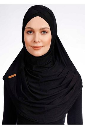 روسری مشکی پنبه ای Ecardin - کد 861950942