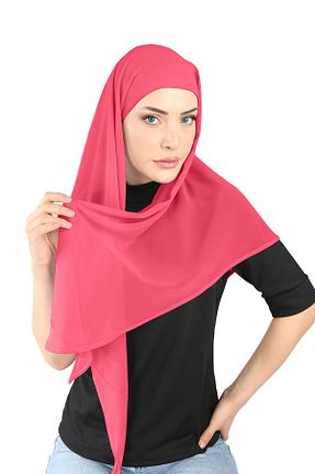 روسری صورتی شیفون Ecardin - کد 861951885