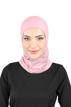 کلاه شنای حجاب صورتی زنانه Ecardin - کد 870670758
