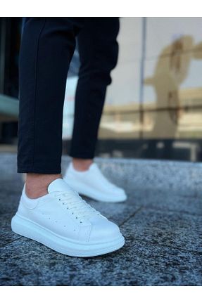 کفش کژوال سفید مردانه چرم مصنوعی BESS SHOES - کد 861948600