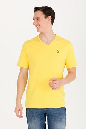 تیشرت زرد مردانه رگولار U.S. Polo Assn. - کد 838887671