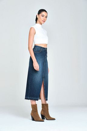 دامن سبز زنانه پارچه Pantamo Jeans - کد 862726625