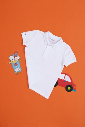پولوشرت سفید بچه گانه پنبه ای U.S. Polo Assn. - کد 4799202