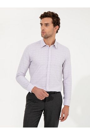 پیراهن بژ مردانه اسلیم فیت Cacharel - کد 861962146