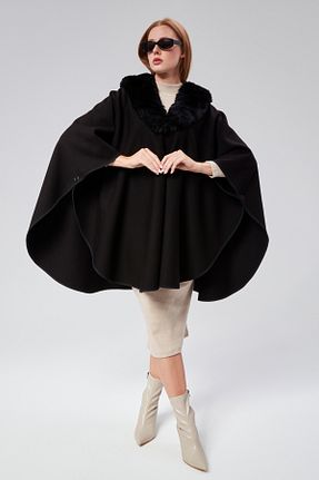 پانچو مشکی زنانه اکریلیک panşalço - کد 861954714