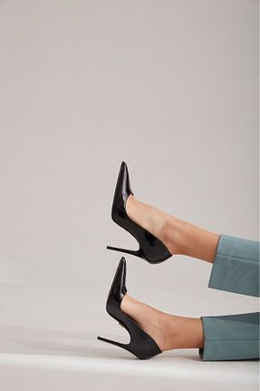 کفش استایلیتو مشکی پاشنه نازک ACMZ SHOES - کد 862075990