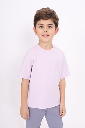 تیشرت بنفش بچه گانه یقه دوچرخه Toontoy - کد 859147578