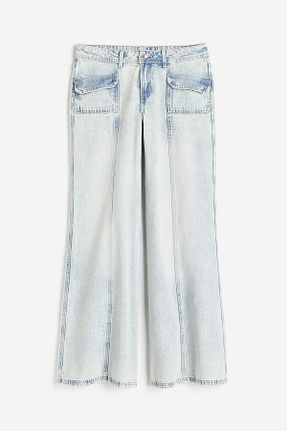 شلوار جین آبی زنانه رگولار H&M - کد 861970653