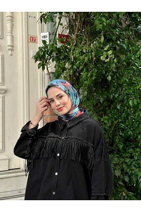 روسری مشکی پنبه ای İpekhan - کد 768010179