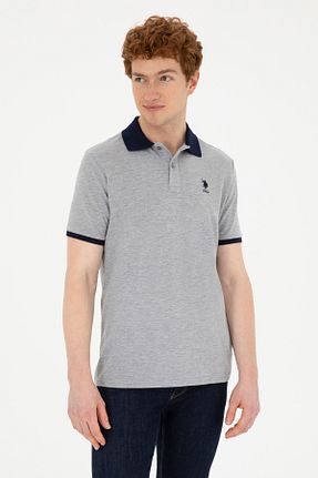 پولوشرت طوسی مردانه %100 پنبه U.S. Polo Assn. - کد 833022636