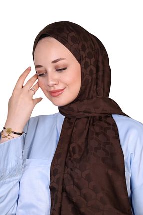 شال قهوه ای زنانه LOSYANA - کد 861987252