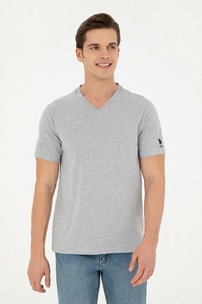 تیشرت طوسی مردانه رگولار U.S. Polo Assn. - کد 833138221