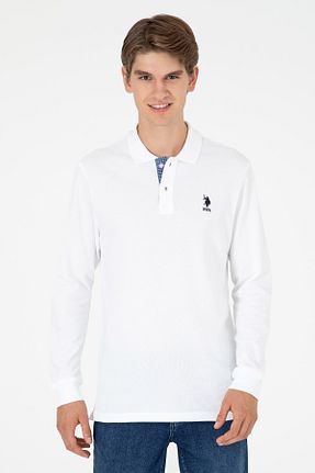 سوئیشرت سفید مردانه ساده U.S. Polo Assn. - کد 859385461