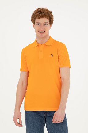 پولوشرت نارنجی مردانه پارچه ای U.S. Polo Assn. - کد 830526703