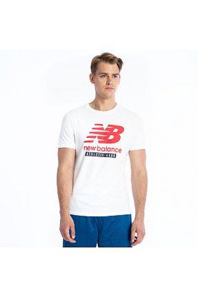 تیشرت سفید مردانه اورسایز New Balance - کد 239851251