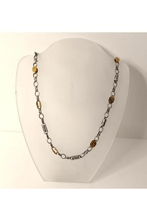 گردنبند استیل ( فولاد ) طوسی زنانه استیل (فولاد) Hd Marketim - کد 742102051