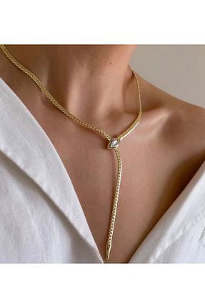 گردنبند استیل ( فولاد ) طلائی زنانه استیل (فولاد) Rumeos Jewelry - کد 862026595