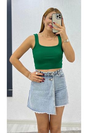 بلوز سبز زنانه رگولار İrka Moda - کد 861062265