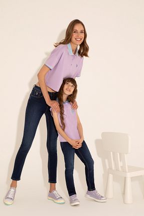 پولوشرت بنفش زنانه پارچه U.S. Polo Assn. - کد 835629120