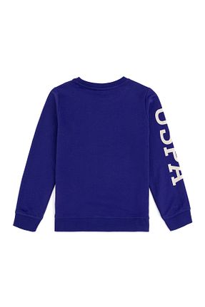 سوئیشرت بنفش بچه گانه ساده U.S. Polo Assn. - کد 857651111
