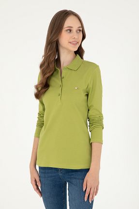 سوئیشرت سبز زنانه ساده U.S. Polo Assn. - کد 859222559
