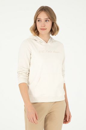 سوئیشرت بژ زنانه ساده U.S. Polo Assn. - کد 853464293