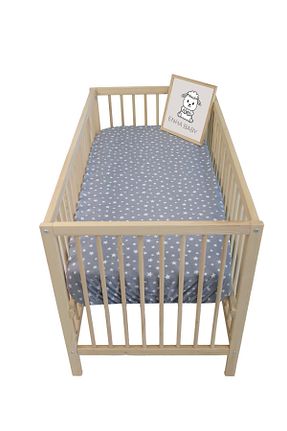 ملحفه کودک و نوزاد طوسی پنبه ای ENHA BABY - کد 816101226