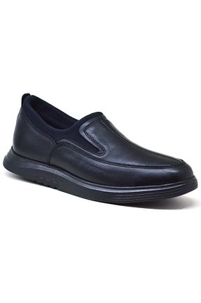 کفش کژوال مشکی مردانه چرم خالص KİNG PAOLO - کد 364795855