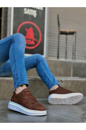 کفش اسنیکر قهوه ای مردانه بند دار BOA - کد 342581234