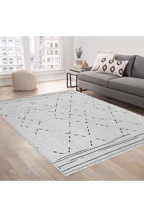 فرش طوسی Çift Taraflı KilimistA - کد 786833657