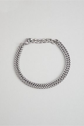 دستبند استیل (فولاد) متالیک مردانه استیل (فولاد) So Chic - کد 862102839