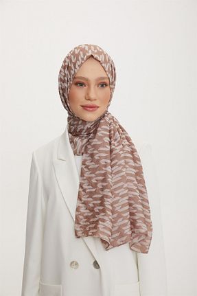 شال بژ زنانه پنبه پلی استر Armine - کد 472914189