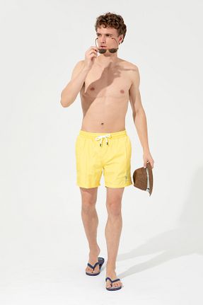 شلوارک ساحلی زرد مردانه بافتنی U.S. Polo Assn. - کد 852161208