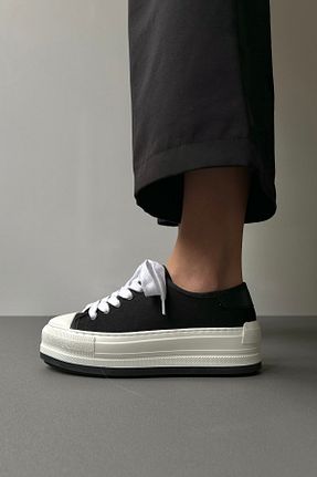 کفش اسنیکر مشکی زنانه بند دار Mupa Shoes - کد 813891322