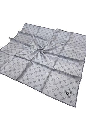 روسری طوسی 90 x 90 Vissona - کد 801694038