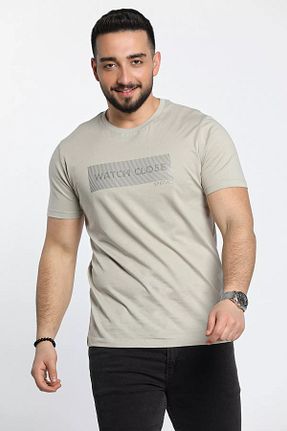 تیشرت طوسی مردانه رگولار MİSHAR İTALİA - کد 862124024