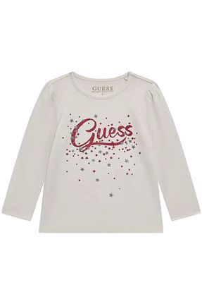 سوئیشرت سفید بچه گانه چاپی Guess - کد 862132922