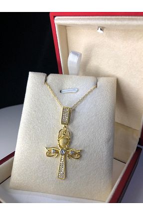 گردنبند نقره طلائی زنانه 925 عیار vogutima - کد 842024881