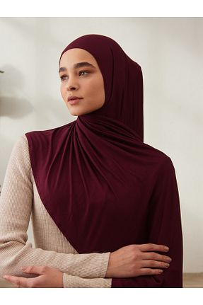 روسری زرشکی 70 * 180 Femple Modest - کد 835917151