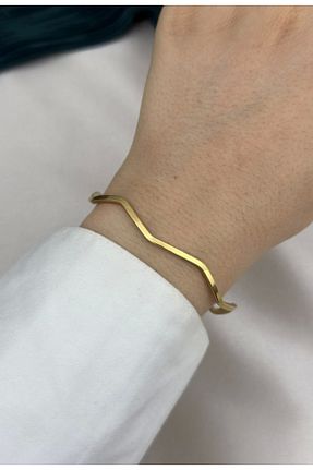 دستبند استیل (فولاد) طلائی زنانه استیل (فولاد) takinintonlari - کد 862133193