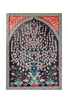 تابلو رنگی شیشه bin ler ce tablo - کد 862137058