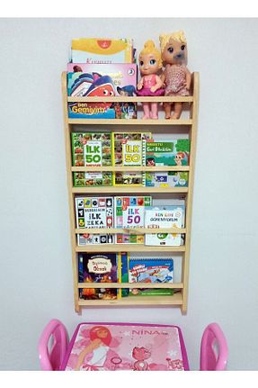 قفسه کتاب کودک و مونته سوری قهوه ای چوب Tree World - کد 121235151