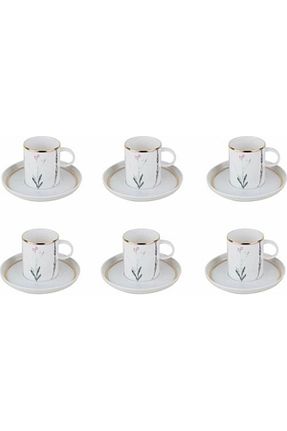 فنجان قهوه سفید 6 نفره Porland - کد 34909358