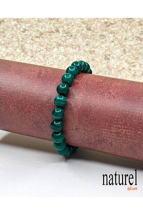 دستبند جواهر سبز زنانه سنگ طبیعی Naturel Tılsım - کد 547484217