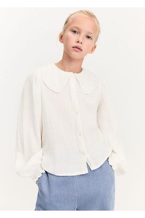 تیشرت سفید بچه گانه رگولار MANGO Kids - کد 855639106