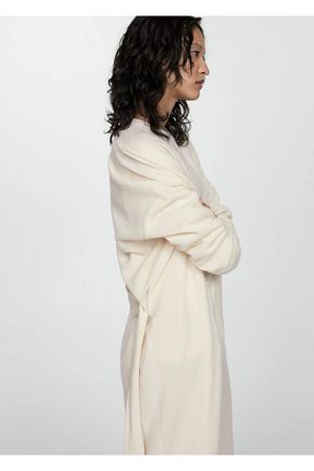 پائین تنه راحتی سفید زنانه ساده MANGO - کد 844926531